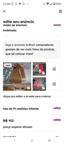 Lote roupas infantil