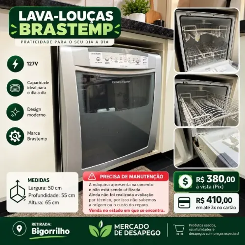 LAVA-LOUÇAS BRASTEMP - 127V