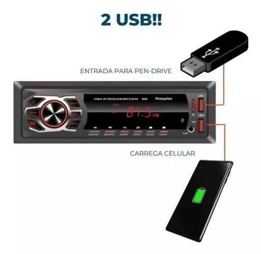 Som automotivo Firstoption (entregamos)