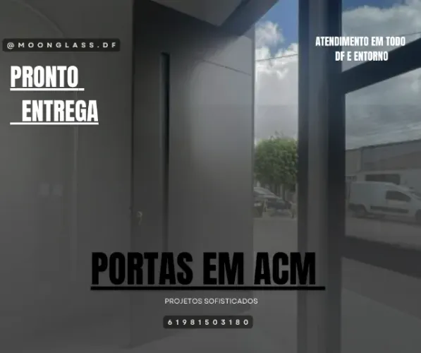 Portas em ACM com Instalação Profissional DF e entorno