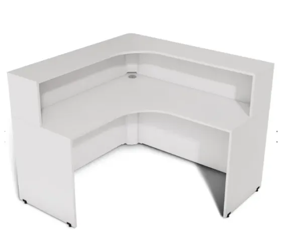 Balcão em L branco para loja recepção atendimento em ótimo estado