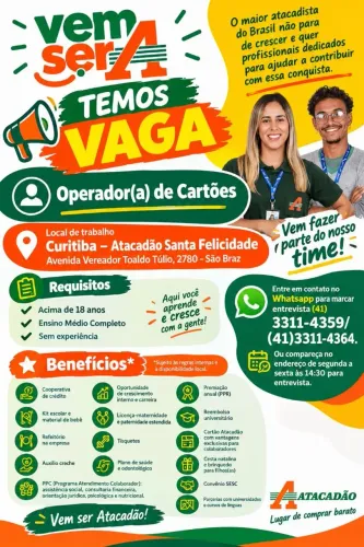 Operador(a) de Cartões