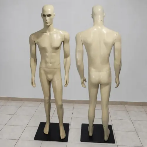 Manequim Adulto Masculino Atlético Bege com Rosto Articulado