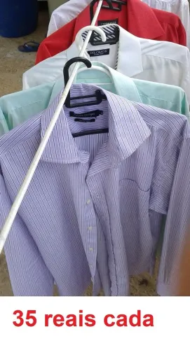 camisa social - troco por cadeira de escritório (manga longa - terno masculino, entrevista