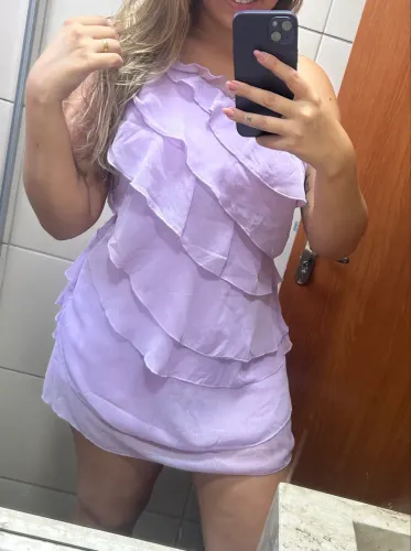Vestido Shein lilás G 42