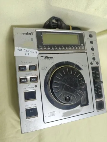Gemini CDJ 20 profissional CD player deck anti choque buffer memória controlador DJ