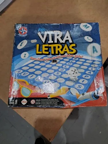 Brinquedo Estrela  " Vira Letras " usdo na caixa original