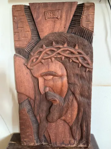 Quadro Madeira Jesus Cristo