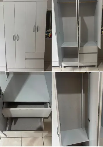 Guarda roupa 4 portas em bom estado<br><br>?R$ 250,00<br><br>? (A):190 cm x (L) 100 cm x (P) 47 cm