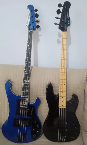 Super combo! 2 Baixos X-Vector: Razor (rickenbacker) + OSP (PJ)
