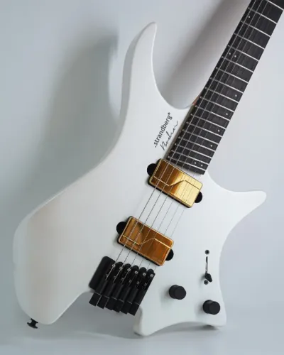 Strandberg Boden Metal NX 6 (2023) - White Granite | Fishman Fluence Modern Gold