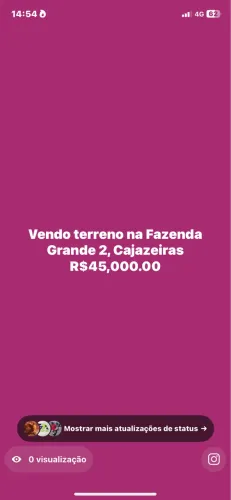 Vendo um Terreno na Fazenda Grande 2, Cajazeiras