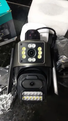CAMERA WIFI LENTE DUPLA 8MP 4K