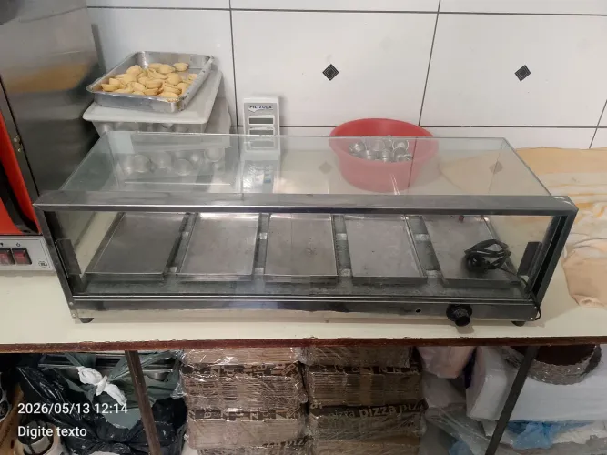 Estufa quadrada para salgados