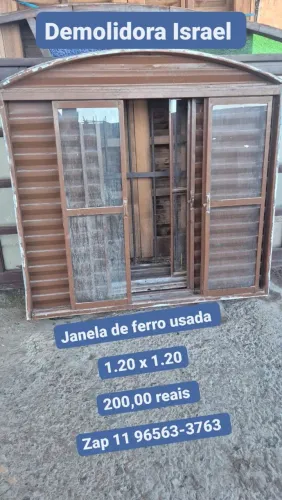 Janela ferro usada 