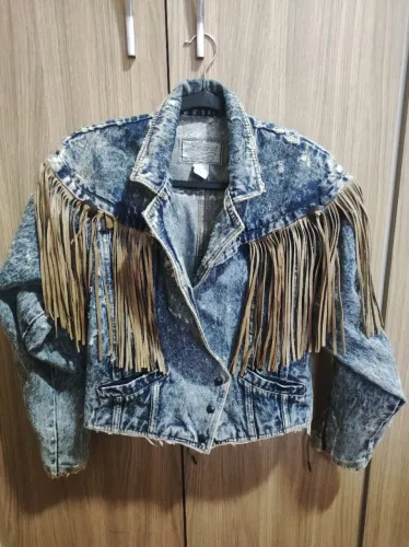 Jaqueta vintage lavagem ácida tamanho M
