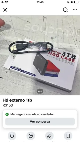 Hd externo 1tb USB 3.0