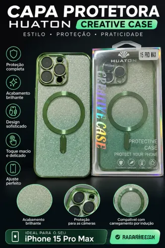 Capa Premium para iPhone 15 Pro Max - MagSafe | Nova na Embalagem
