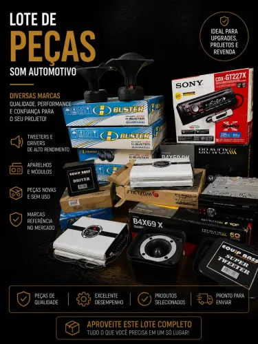 Kit Som Automotivo / Cornetas / Módulos