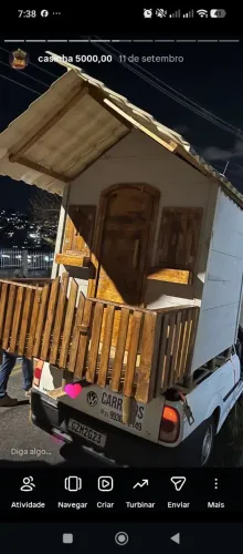 Casinha infantil de madeira maciça
