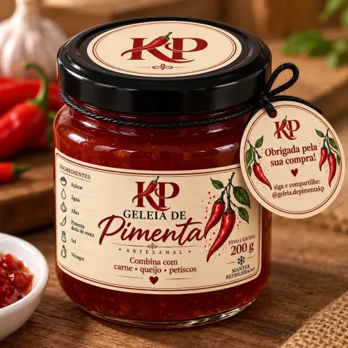 Geleia de pimenta Artesanal