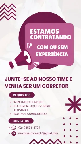 Vaga de emprego corretor 