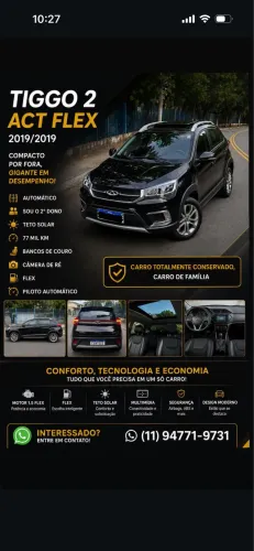 Chery Tiggo 2 ACT 1.5 16V Flex Aut.5p 2019