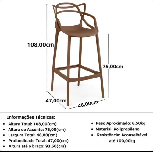 Kit 3 banquetas Allegra pretas, sem uso (novas )ainda na embalagem !!