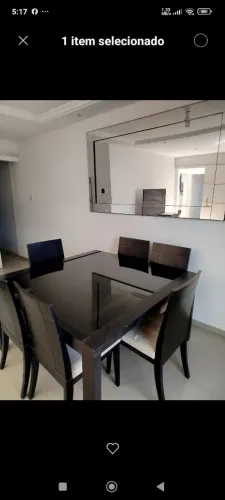 Mesa madeira 8 cadeiras