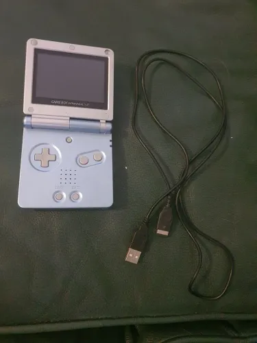 Gameboy GBA SP game boy carregador USB modelo 101 tela iluminado
