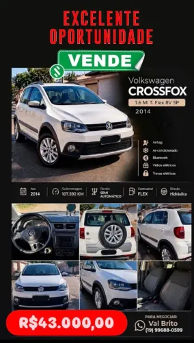 Volkswagen Crossfox I Motion 1.6 MI T. Flex 8V 5P 2014