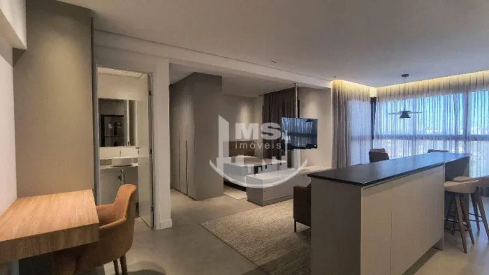 Apartamento com 1 dormitório para alugar, 49 m² por R$ 5.500/mês - Nova Campinas - Campina