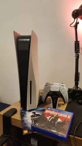 PS5 FAT+2 CONTROLES+DOCK DE CARREGAMENTO+JOGOS