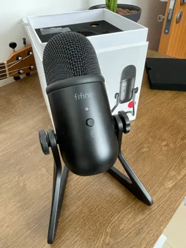 Microfone Fifine K678 USB Profissional | Excelente Estado | Podcast, Stream e Home Office