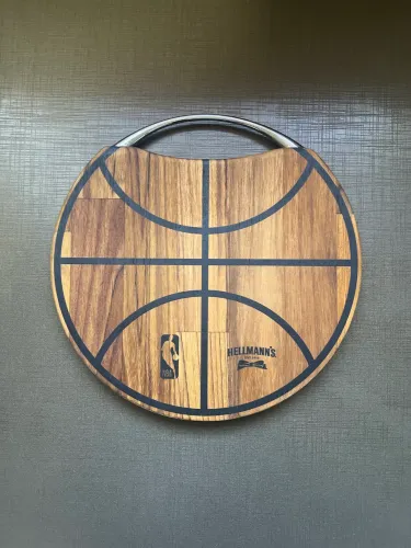 Tábua de madeira Bola de Basquete NBA - Item de coleção