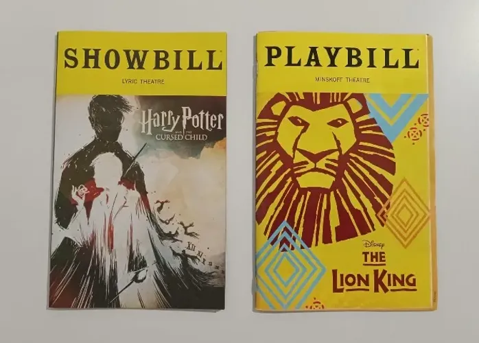 Playbill O Rei Leão Harry Potter e a Criança Amaldiçoada Broadway The Lion King Oficial