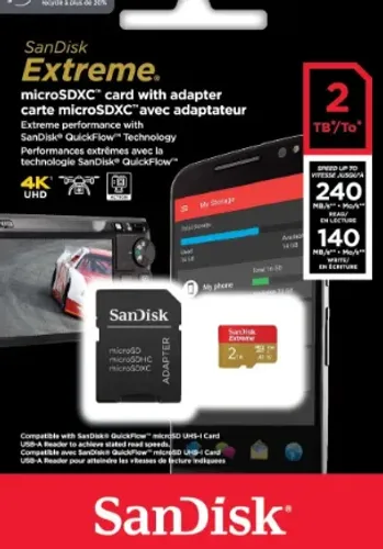 Cartões de memória Sandisk 2 tb 