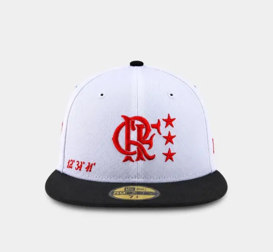 Boné New era 59Fifty Flamengo 1981 White Crf Futebol - Branco