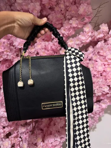 Bolsa Carmen Steffens maleta de mão e alça transversal