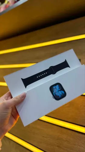 APPLE WATCH SÉRIE 11 46MM SPACE GRAY E BLACK NOVO LACRADO!!!