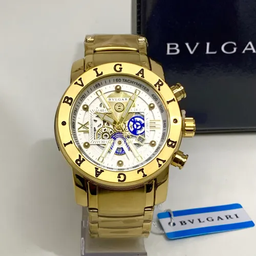 Relógio Bvlgari dourado branco novo + caixa 