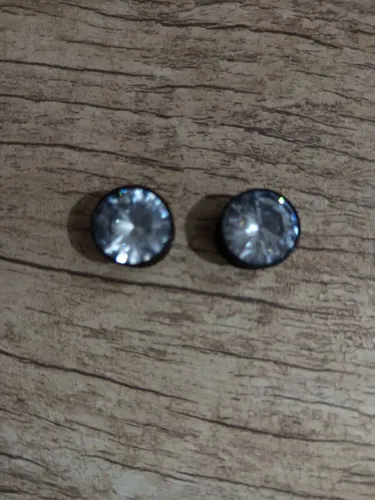 Par alargador com pedra 12 mm
