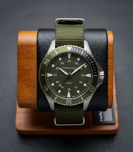 Relógio Hamilton Khaki Navy Scuba Verde Novo