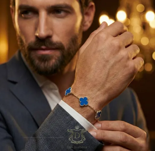 Pulseira Trevo em Ouro 18k 750 