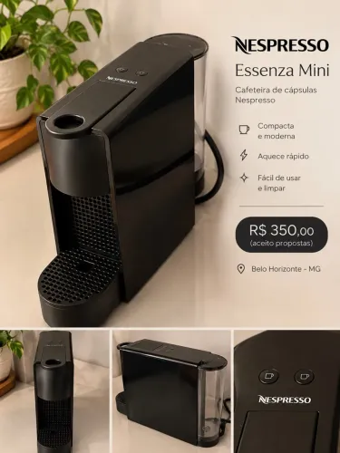 Cafeteira nespresso essenza mini
