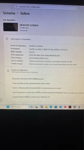 Pc gamer novo 1 mês de uso