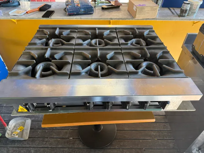 Fogão industrial inox 6 bocas Venâncio