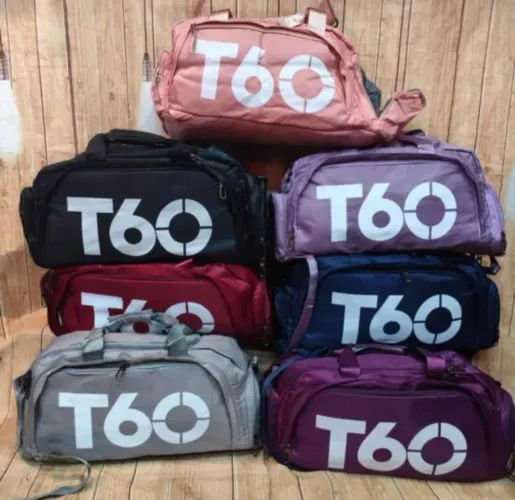 Bolsa esportiva impermeável com compartimento p tênis 