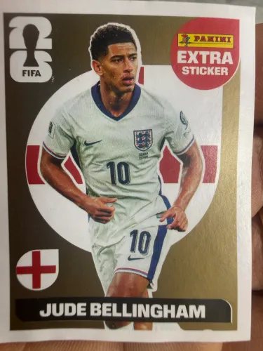 RARA! Figurinha Extra Legend OURO Jude Bellingham - Original Panini