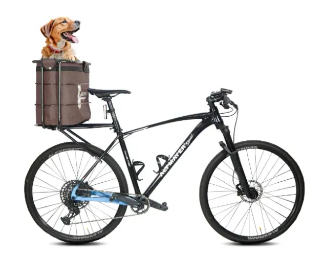 Cadeirinha Cesto para Transporte de Cachorros bicicleta 